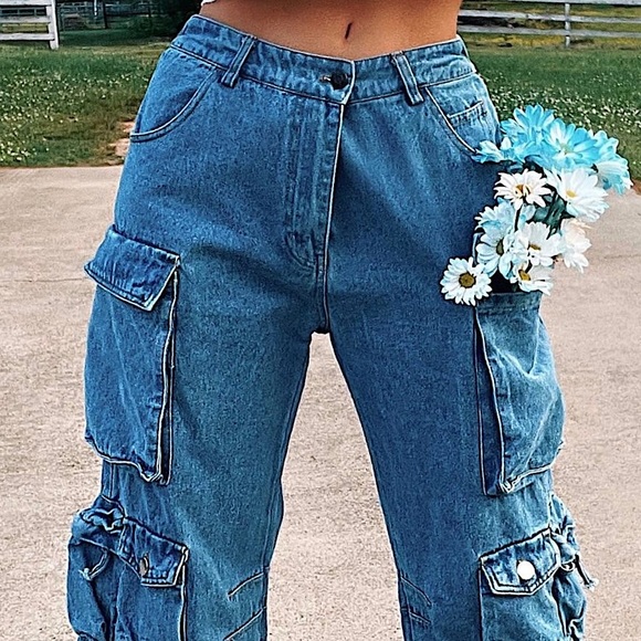 Cargo Denim Jean - Tall - Picture 5 of 5